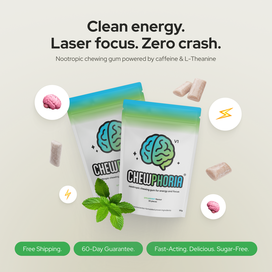 Chewphoria® Energy & Focus Chewing Gum